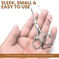 thumbnail image 2 of Utopia Care Tijeras para cejas Tijeras pequeñas para hombres y mujeres - Tijeras para el pelo de la nariz para el cuidado del bigote Barba Pestañas Recorte del pelo de las orejas - Acero inoxidable pr, 2 of 7
