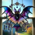 thumbnail image 2 of Clearance Hangs under $5,Halloween Bat Suncatcher Window Hanging Acrylic Wall Art Suncatcher Decoration Festival Colorful Bat Home House Venue Arrangement Props 1pc, 2 of 5