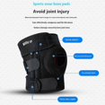 thumbnail image 5 of AB069 Running Shock-Absorbed Knee Brace Anti-Slip Knee Support Compression Wrap - Black, 5 of 5