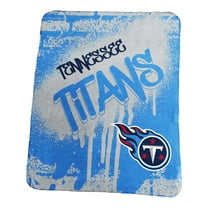 Logo Brands Tennessee Titans 50" x 60" Classic Graffiti Fleece Throw Blanket