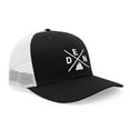 thumbnail image 3 of International Tie Premium Denver DEN Hat for Men and Women – Snapback Trucker Baseball Cap (Black/White), 3 of 3
