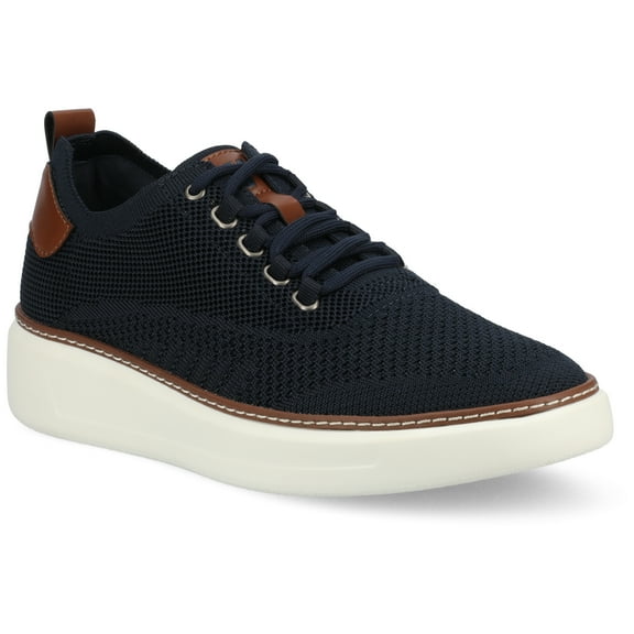 Vance Mens Norris Comfort Lace-up Casual Flexible Knit Sneaker, Widths Available