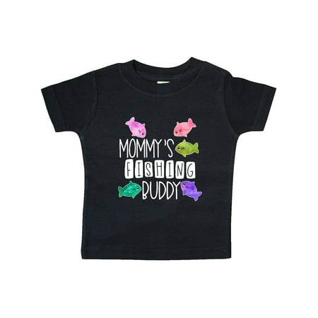 

Inktastic Mommy s Fishing Buddy with Colorful Fish Gift Baby Boy or Baby Girl T-Shirt