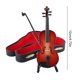 thumbnail image 5 of Figura Violín Pequeña Jugable Instrumento Musical Modelo Hecho A Mano (12 Cm), 5 of 9