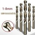 thumbnail image 5 of 5pcs 1mm-8mm Cobalt HSS Drill Bit For Stainless Steel Drilling Metalworking, 5 of 7