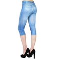 thumbnail image 2 of Beugl Womens Jeans Clearance, Women's Casual Butterfly Printed High Waist Jean Capris High Rise Jeans for women High Waisted Jeans for Women Sky Blue XL, 2 of 3