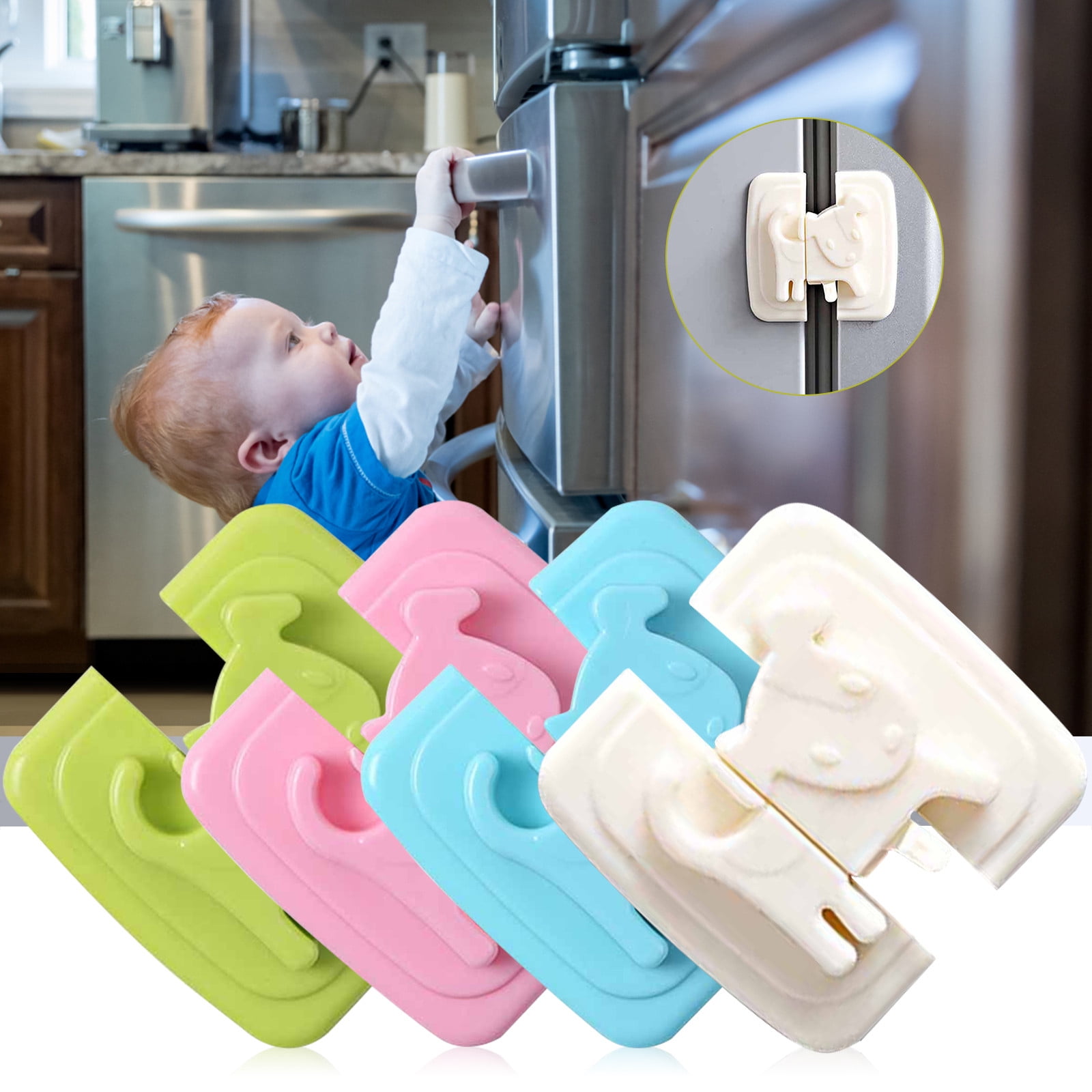 WNG Cute Baby Safe Lock Lock Children Protection Kids Drawer