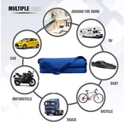 Carcarez Large Waffle Weave Microfiber Drying Towel Blue 16x24,pack of 6