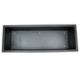 thumbnail image 6 of Sunnydaze Modern Simplicity 21.75" x 8" x 27.5" Rectangle Black Metal Outdoor Planter, 6 of 9