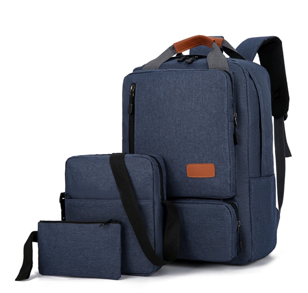 Conjunto de tres mochilas informales, mochila de estudiante de