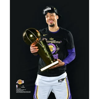Jared Dudley Los Angeles Lakers Unsigned 2020 NBA Finals Champions Holding Trophy Photograph