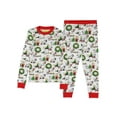 thumbnail image 6 of Peanuts Christmas Santa Snoopy Charlie Brown Characters Matching Family Holiday Tight-Fit 2PC Pajama Set, 6 of 6