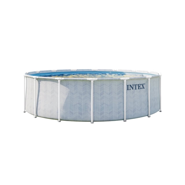 Intex 16Ft X 48In Chevron Prism Frame Premium Pool Set, Age: 6+