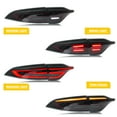 thumbnail image 3 of LED Tail Lights & Center Lamp Compatible with Toyota Corolla E210 12TH GEN 2020-2024 Rear Lamps Assembly (Tinted), 3 of 5