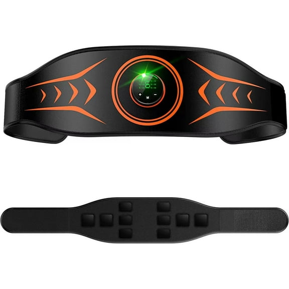 Ashosteey Fitness Belt for Abdominal,Abs Muscle -Portable Toner - Trainer Workout Equipment for Men Woman Abdomen Home Office Exercise,for Men and Women Black