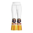 thumbnail image 4 of DISNIMO Thanksgiving Turkey Yoga Pants Leggings for Kids Dancing Yoga Bell Bottoms Leggings for Girls High Waisted Pants Kids Yoga Pants for Girls 9-10 Flare Girls Flare Pants, 4 of 7