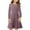 Purple, variant on GERsome Solid Color Long Sleeve Dress for Kids Girls Casual Crewneck Dresses Twirly A Line Skater Dress for School Party 4-14 Years