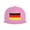Pink, variant on Flat Bill Snapback Hats for Men Women German Flag Germany Hip Hop Style Plain Baseball Cap Black