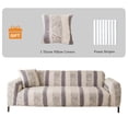thumbnail image 3 of Eurhowing Stretch Sofa Cover, Soft Velvet Non-Slip Couch Slipcover, Fuzzy Fleece Shaggy Plush Furniture Protector for Kids & Pet, Gray, 3 of 9