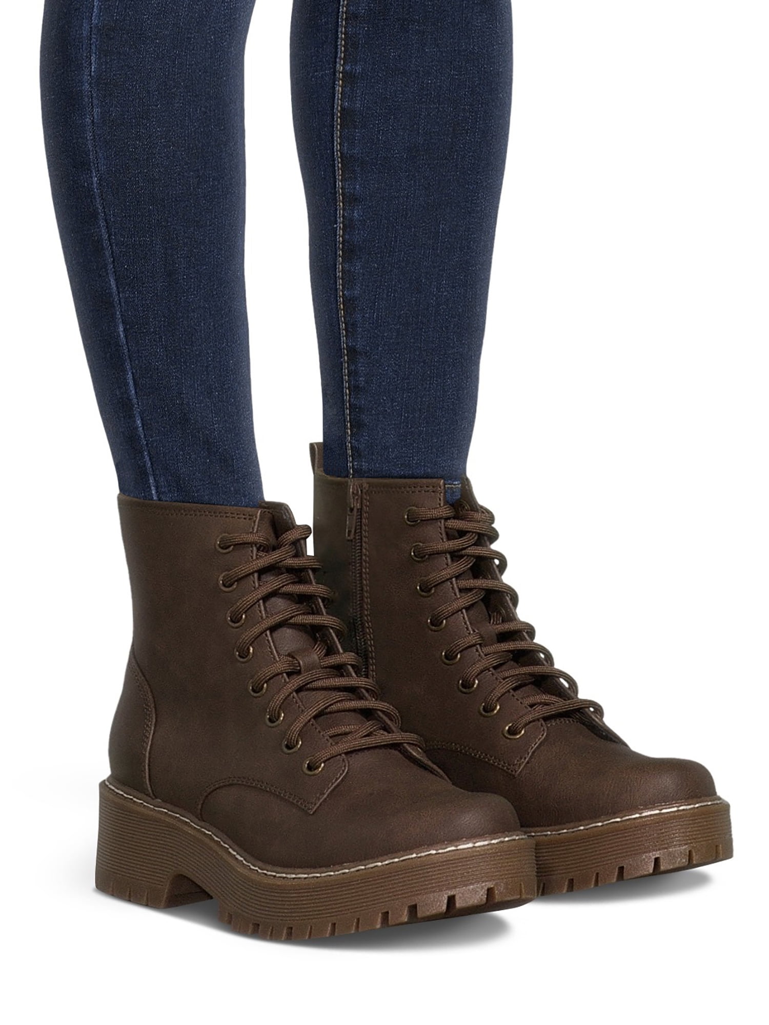 No Boundaries Women's Combat Boots, Wide Width Available