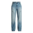 thumbnail image 5 of Time and Tru Women's High Rise Straight Jeans with Carpenter Details, 30" Inseam, Sizes 0-20, 5 of 5