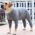thumbnail image 4 of SPRING PARK Dog Lightweight Weaning Suit Elastic Wound Recovery, Cotton Dog Jumpsuits 4 Legs Dog Onesies Stylish Pet Postpartum Cloth Bodysuit Puppy Costume for Large Medium Small Dogs, 4 of 7