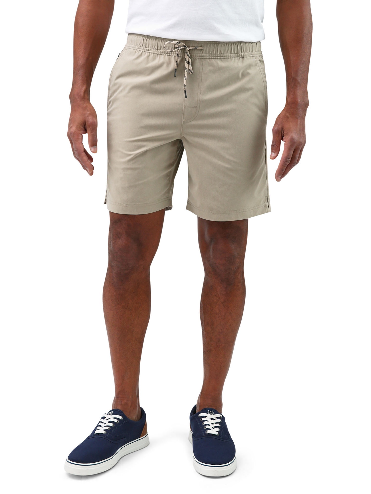 Chaps Men's 7" Pull On Stretch Twill Short with Drawstring Sizes S4XB