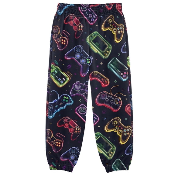 joogoo Game Controller Boys' Sweatpants Jogger Pants 5-6Y