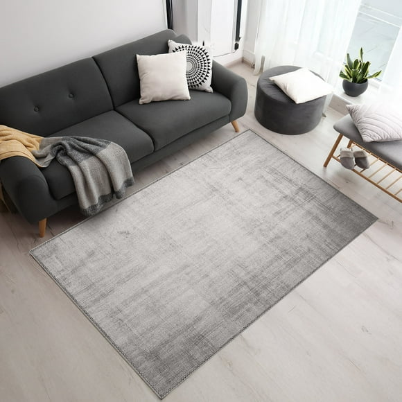 Sorbus 5x7 Area Rug, Machine Washable, Non-Slip, Vintage Rug - Low Pile Non-Shedding Indoor Area Rugs - Soft Indoor Carpet Throw Rugs with Rubber Backing