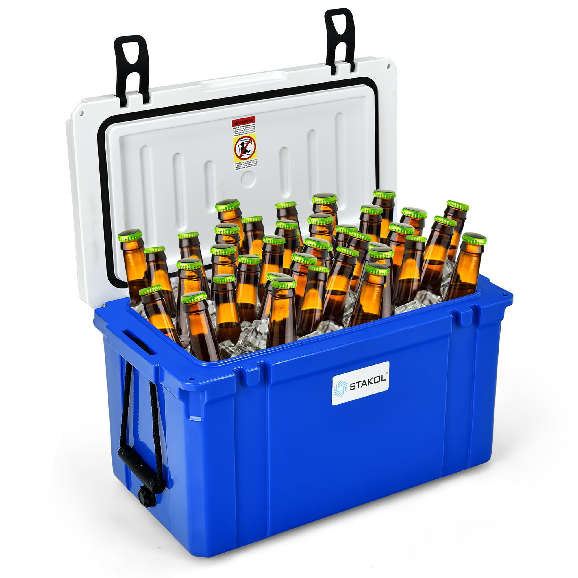 STAKOL 79 Quart Portable Cooler Ice Chest Leak-Proof 100 Cans Ice Box Camping