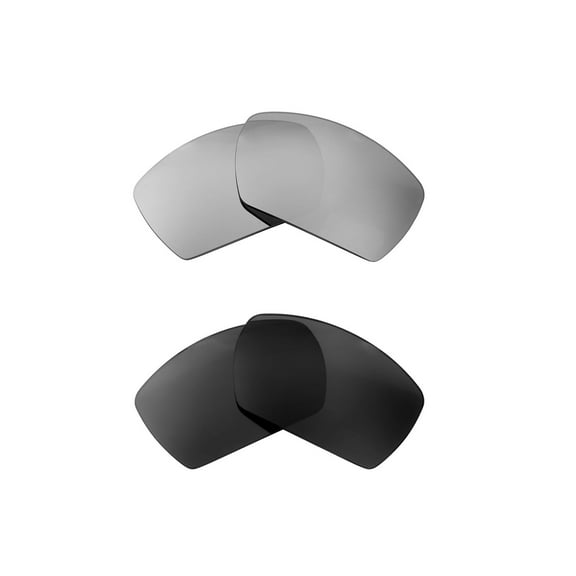 Walleva Polarized Titanium   Black Replacement Lenses For Smith Optics Guide's Choice Sunglasses