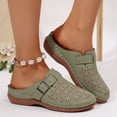 thumbnail image 6 of Domzle Clogs for Women Mules Comfortable Slip On Closed Toe Casual Shoes | Cushioned Footbed All-Day Comfort Non Slip Platform Dress Shoes Breathable Upper for Walking Work Green, 6 of 7