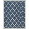 thumbnail image 3 of 9x12 Water Resistant, Large Indoor Outdoor Rugs for Patios, Front Door Entry, Entryway, Deck, Porch, Balcony | Outside Area Rug for Patio | Navy, Geometric | Size: 8'9'' x 12'3'', 3 of 9