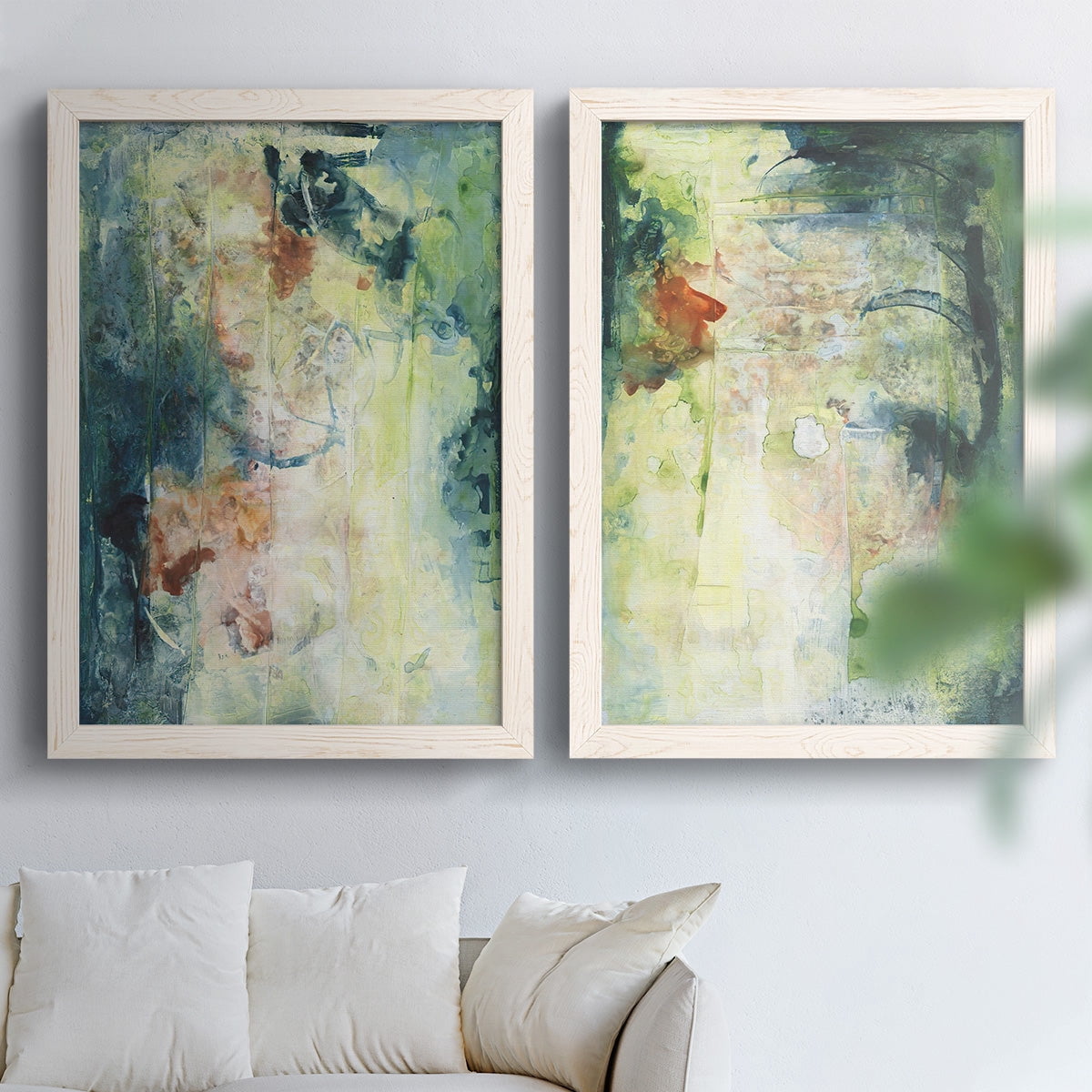 Nature's Elements I - Premium Framed Canvas 2 Piece Set - Ready to Hang