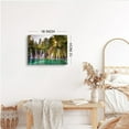thumbnail image 6 of Waterfall Wall Art Sunrise Green Forest Picture for Living Room Vintage National Park Poster Canvas Croatia Plitvice Lake Photo Prints Nature Scenery Painting Artwork Bedroom Home Decorations 12x16", 6 of 6