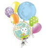7 pc Adorable Easter Bunny & Basket Balloon Bouquet Party Decoration Spring Egg