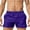 Purple, variant on Busydd Mens Shorts Casual Solid Color Gym Athletic Shorts for Men Summer Beach Elastic Waist Men's Swim Trunks with Pockets