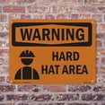 thumbnail image 5 of Hard Hat Area OSHA WARNING Aluminum Sign 10 Inch x 7 Inch - 10 Pack, 5 of 8