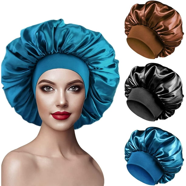 Bonnet de Nuit Satin Wax pour Protéger les cheveux Crépus à Bouclés