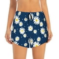 thumbnail image 2 of Sigee Daisies Flowers for Women's Athletic Shorts High Waisted Running Shorts Pocket Sporty Short Gym Elastic Workout ShortsXX-Large, 2 of 9