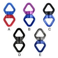thumbnail image 3 of 360 Degree Swivel Rope Connector Gear Hoop Swing Mountaineering Spinning Carabiner Connection Hoop Attachment Outdoor Rescue Hardware Black, 3 of 7