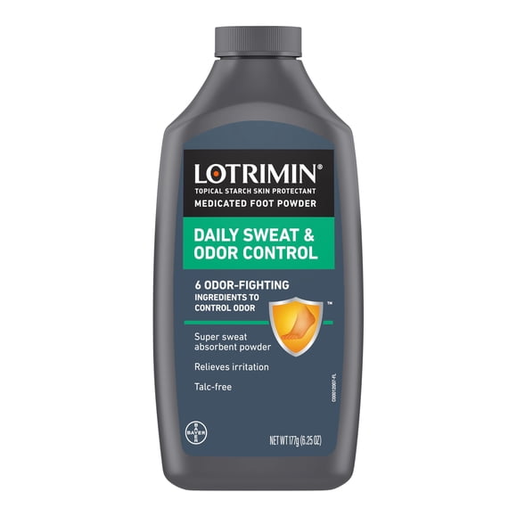 Polvo para pies Lotrimin control diario de sudor y olor 177 g