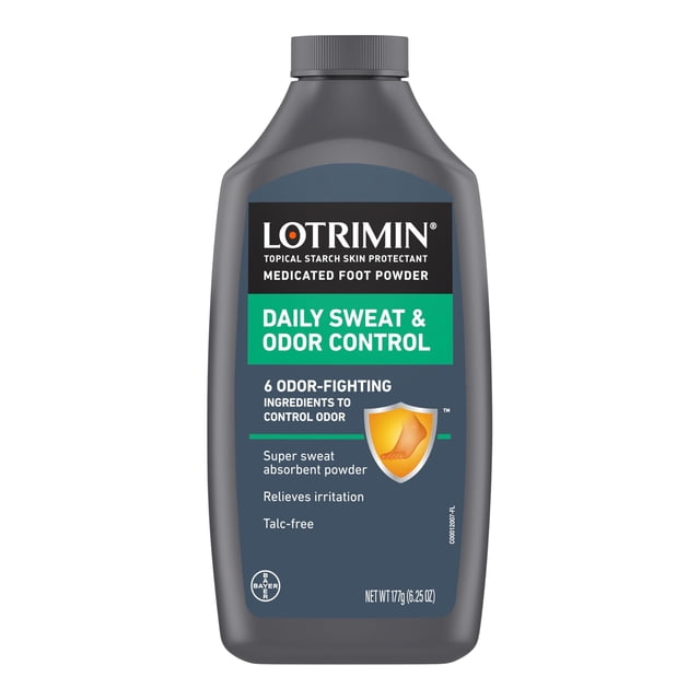 Polvo para pies Lotrimin control diario de sudor y olor 177 g