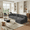 Grey & Right Chaise, variant on CKEASEAN 131" Chenille Modular Sectional Sofa, Modern Oversized L-Shaped Boneless Cloud Couch with Chaise & 10 Pillows, Comfy Deep Seat Curved Sofa for Living Room, Apartment, No Assembly Required