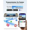 thumbnail image 3 of Dash Cam AZDOME PG17 4K 12 Espejo con cámara de visión trasera WiFi, 3 of 8