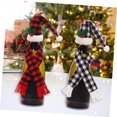 thumbnail image 5 of 4 Juegos Juego De Botellas Navideñas Decoración Navideña Adornos Navideños Tapas De Botellas De Vino De Navidad Tapa De La Botella De Vino del Sombrero De Santa Gorras Paño, 5 of 5