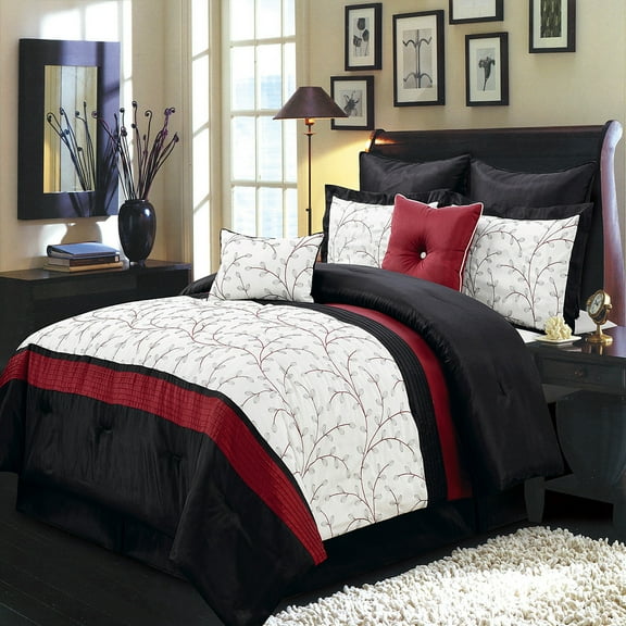 Atlantis Bed in a Bag 12-PC Bedding Set, Includes Comforter, Sheets, Bed Skirt, Shams and Pillows