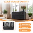thumbnail image 4 of Simenmax 5 Storage Dresser for Bedroom, Wide Fabric Closet Chests Organizer Tower Furniture, Black, 4 of 7