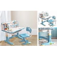 thumbnail image 6 of Jubilant  Widening desktop multi split cartoon pattern office chair set, children's adjustable height learning desk with drawer chair set, fun and practical learning tools, 6 of 17