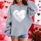 thumbnail image 4 of Sudadera con capucha y estampado de corazón de San Valentín, sudadera de manga larga para niños y niñas, chaqueta para niñas de talla mediana y grande., 4 of 7